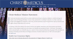 Desktop Screenshot of christmedicus.org