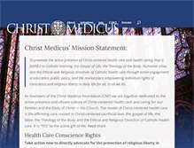 Tablet Screenshot of christmedicus.org